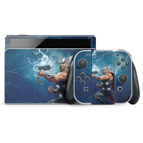 Marvel Thor Thor and Mjolnir Nintendo Skins